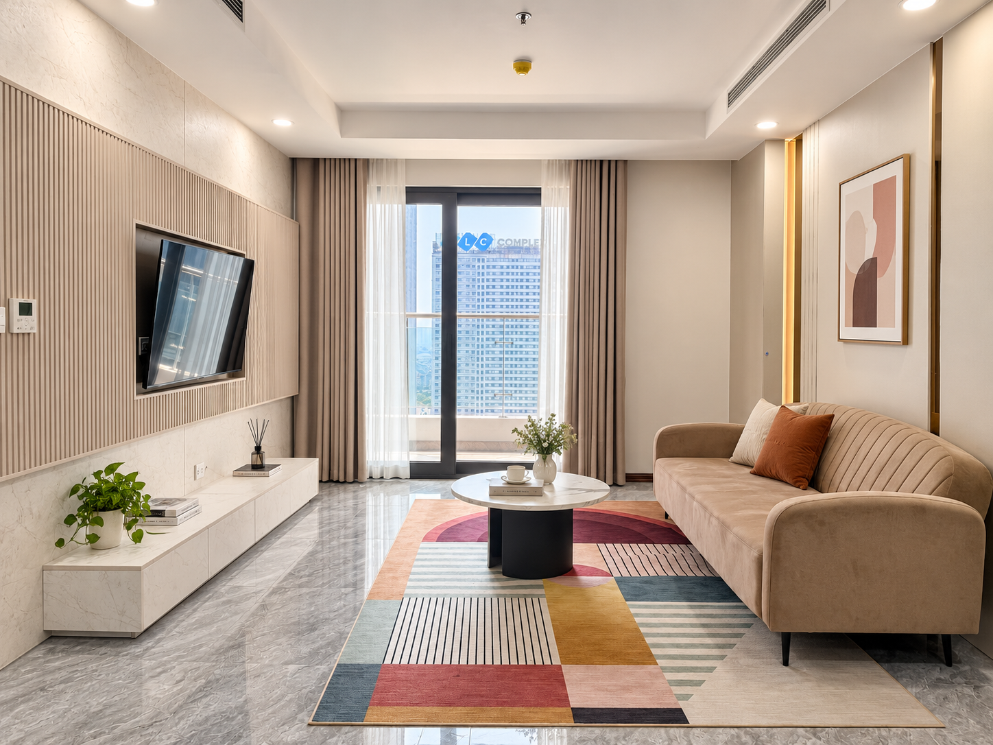 Phòng skyline phía Tây Hà Nội gần khu Mỹ Đình